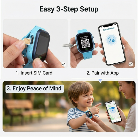 Kids Smart Watch with GPS Tracking and Safety Alerts