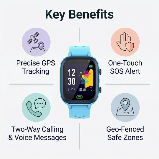 Kids Smart Watch with GPS Tracking and Safety Alerts