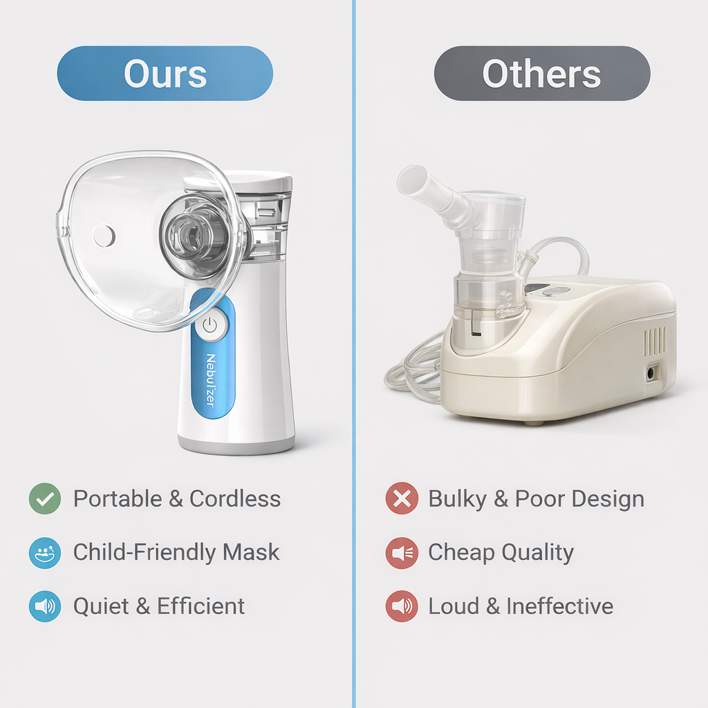 Nebulizer with Portable Design and Child-Friendly Use