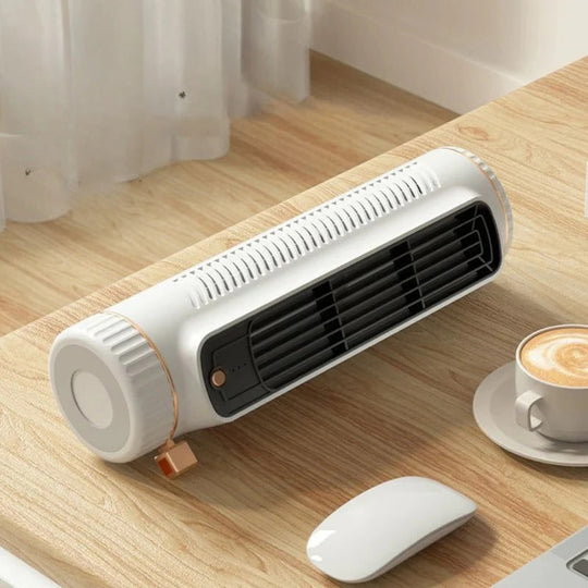 Air Conditioner with Bladeless Design and Portable Fan