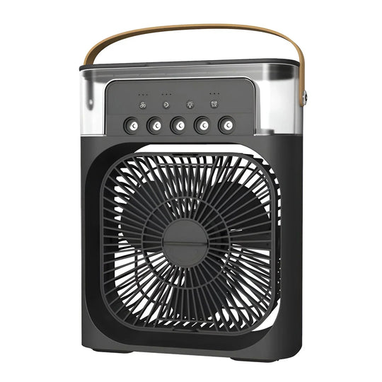 Air Cooler with Humidifier and Adjustable Fan