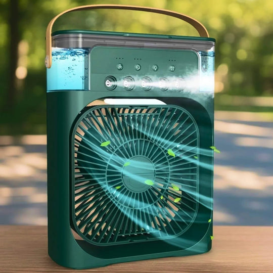 Air Cooler with Humidifier and Adjustable Fan