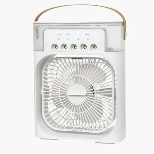 Air Cooler with Humidifier and Adjustable Fan