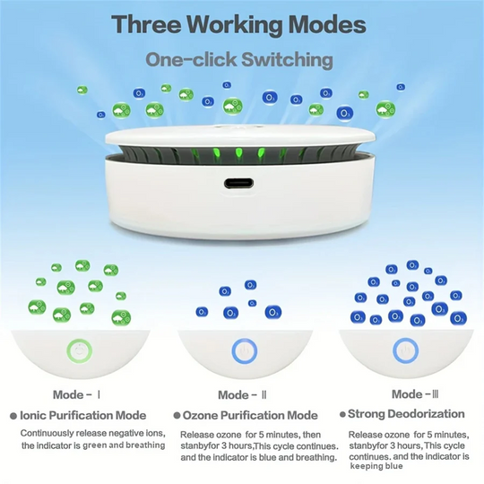 Air Purifier with Negative Ion and Ozone Technology