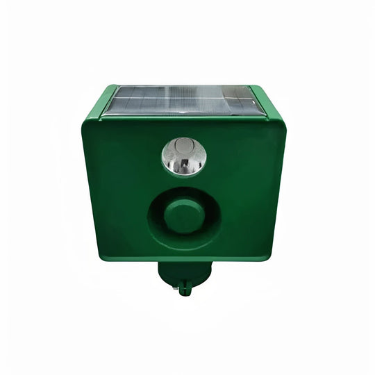 Animal Repellent with Solar Power and Warning Light