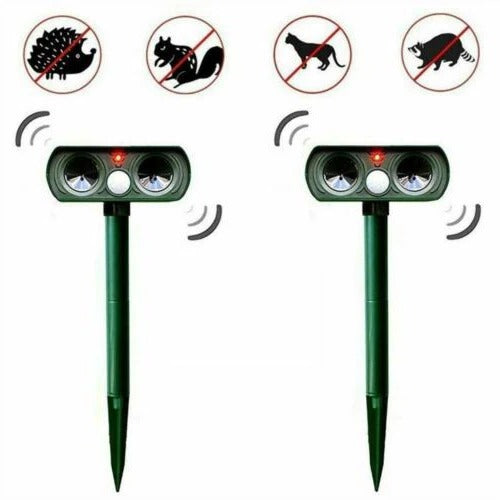 Animal Repeller with Infrared Motion Sensor and Solar Power