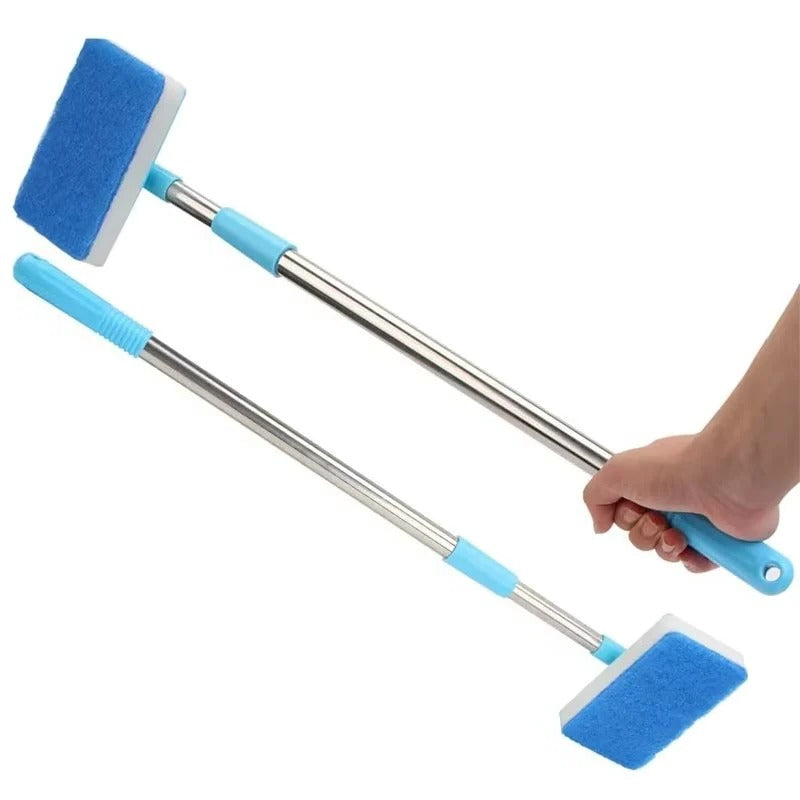 Aquarium Cleaner with Extendable Handle and 180-Degree Sponge