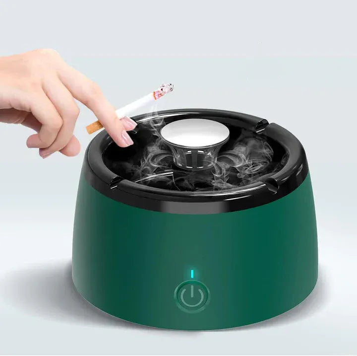 Ashtray with Rechargeable Battery and Smokeless Design