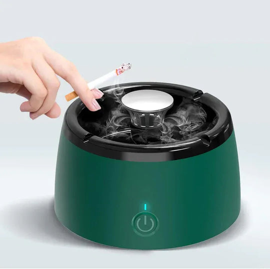 Ashtray with Rechargeable Battery and Smokeless Design