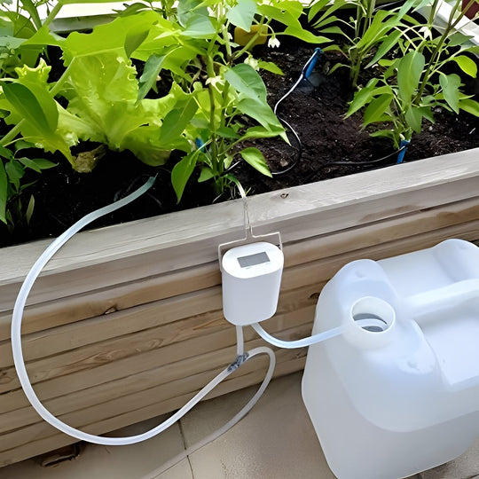 Automatic Plant Watering System with LCD Display and USB Charging