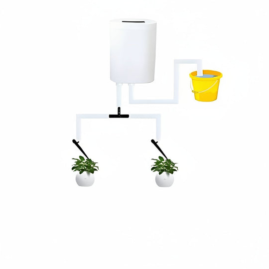 Automatic Plant Watering System with LCD Display and USB Charging