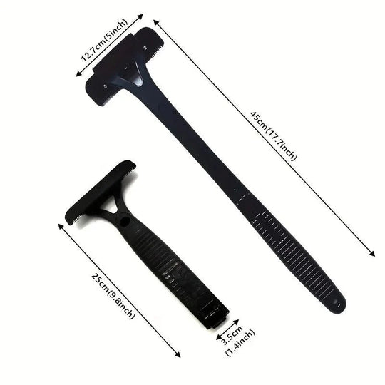 Back Shaver with Dual Blades and Folding Handle