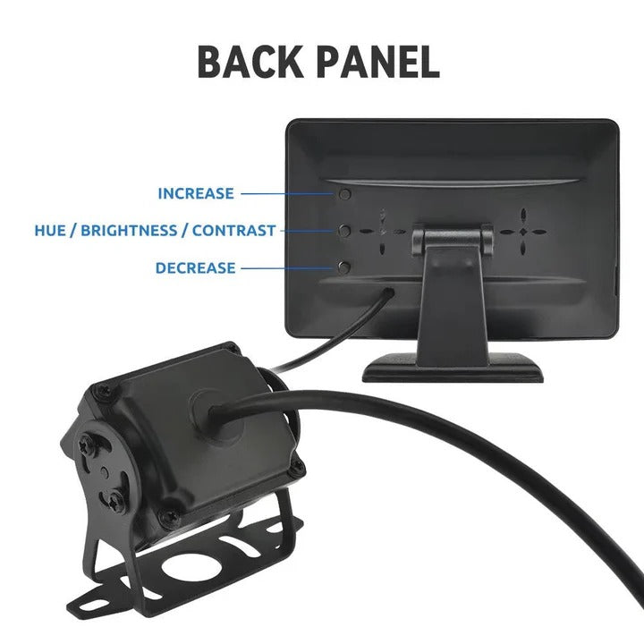 Backup Camera System with Wireless Connectivity and Monitor