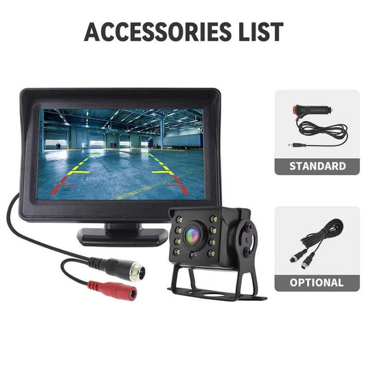 Backup Camera System with Wireless Connectivity and Monitor