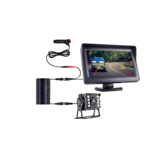 Backup Camera System with Wireless Connectivity and Monitor
