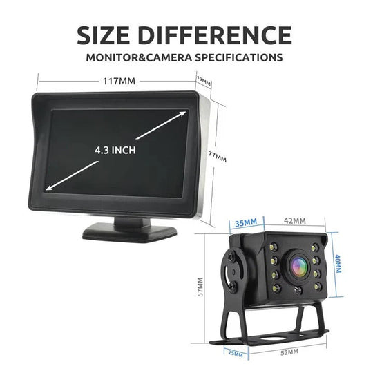 Backup Camera System with Wireless Connectivity and Monitor