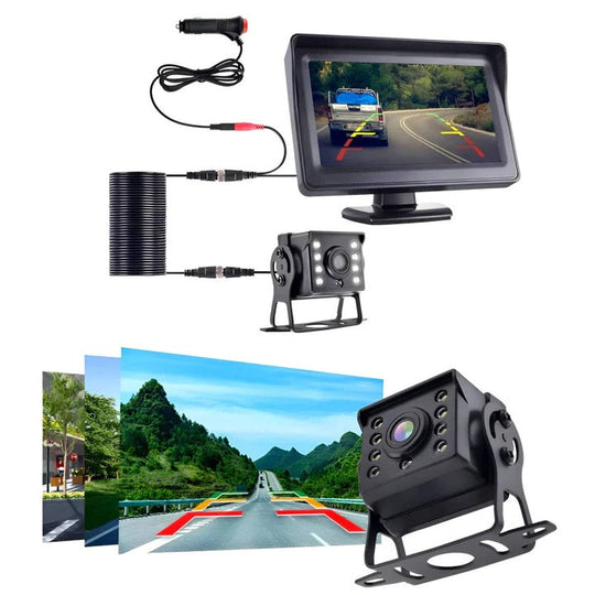 Backup Camera System with Wireless Connectivity and Monitor