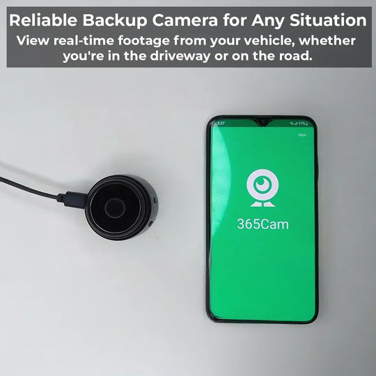 Backup Camera with Wireless Connectivity and Magnetic Mount