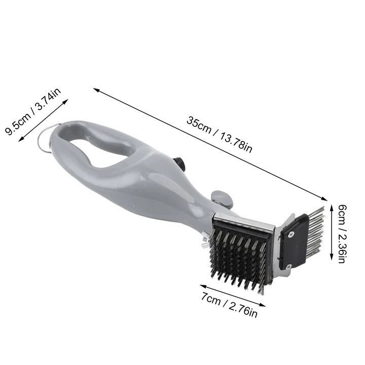 Barbecue Grill Brush with Steam Cleaning and Stainless Bristles