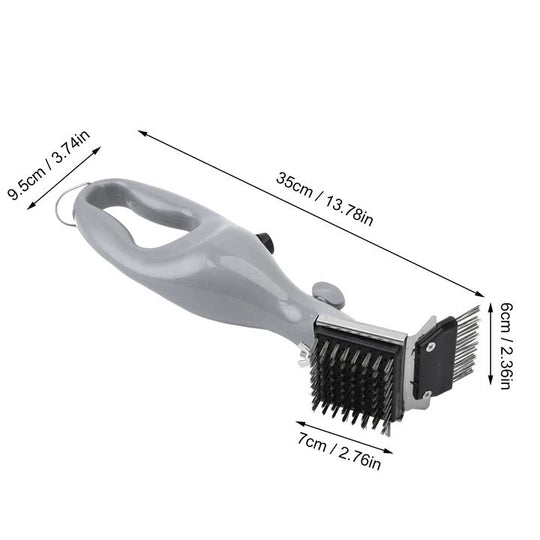 Barbecue Grill Brush with Steam Cleaning and Stainless Bristles