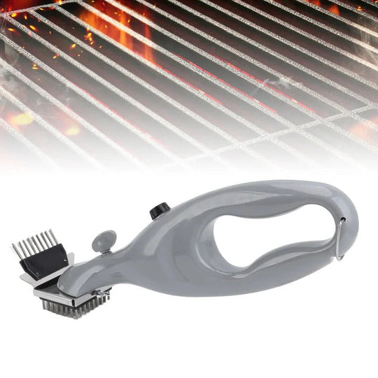 Barbecue Grill Brush with Steam Cleaning and Stainless Bristles