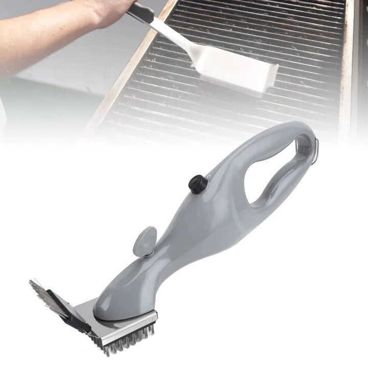 Barbecue Grill Brush with Steam Cleaning and Stainless Bristles