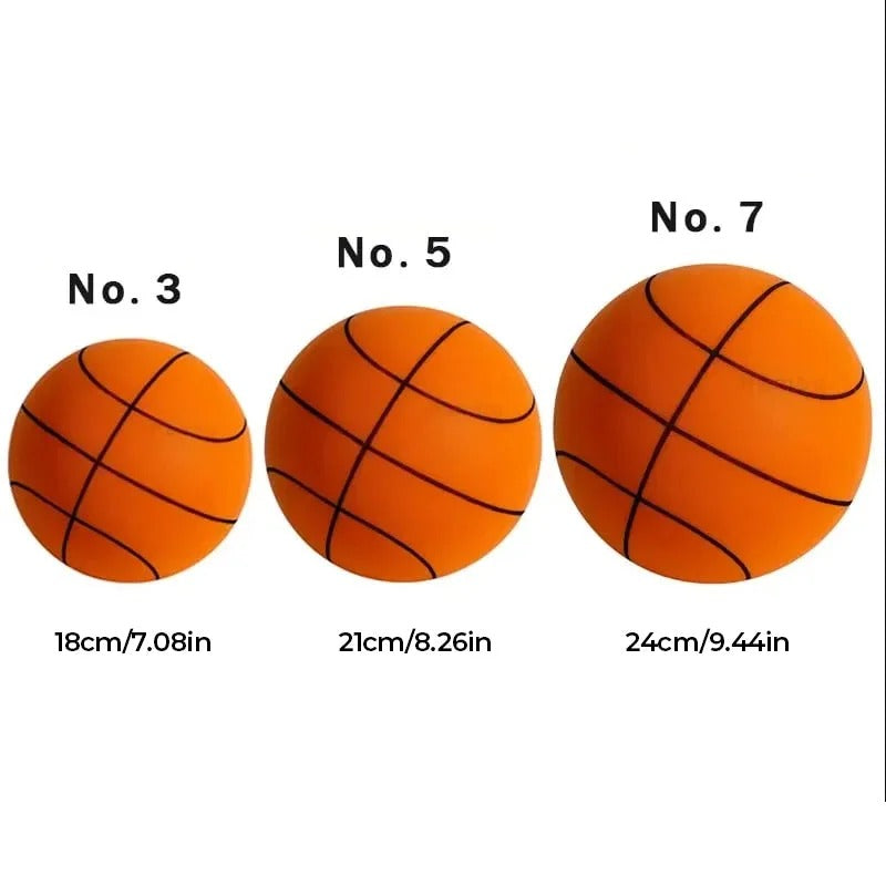 Basketball with Non-Inflatable Foam Design and Indoor Practice