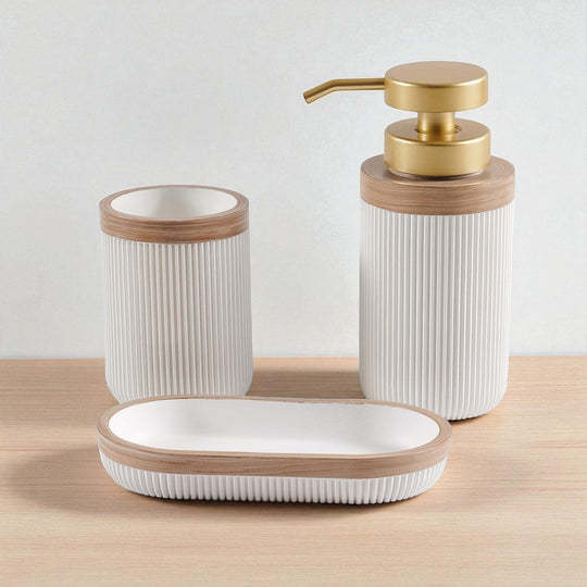 Bathroom Accessory Set with Soap Dish and Tumbler