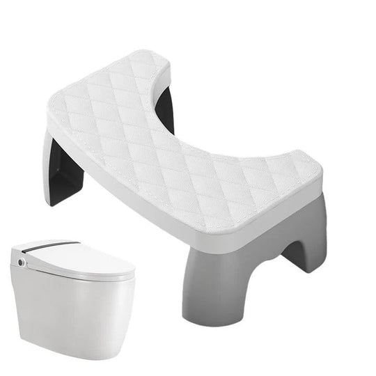 Bathroom Stool with Ergonomic Design and Non-Slip Base