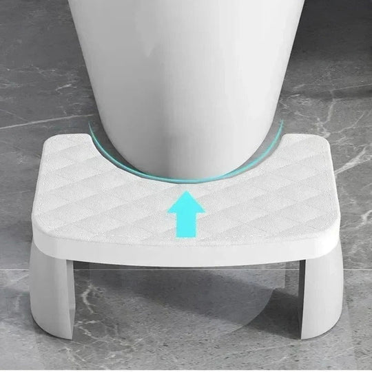 Bathroom Stool with Ergonomic Design and Non-Slip Base