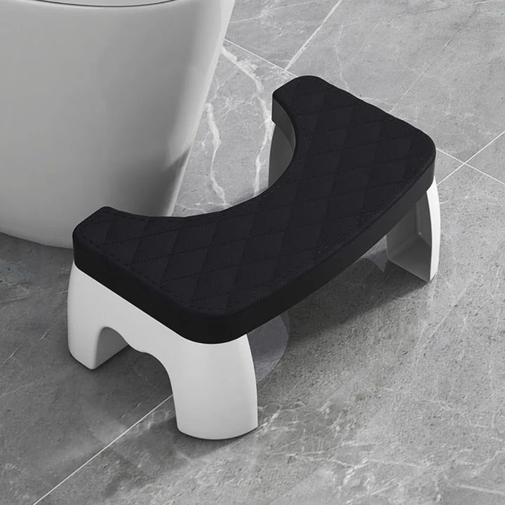 Bathroom Stool with Ergonomic Design and Non-Slip Base