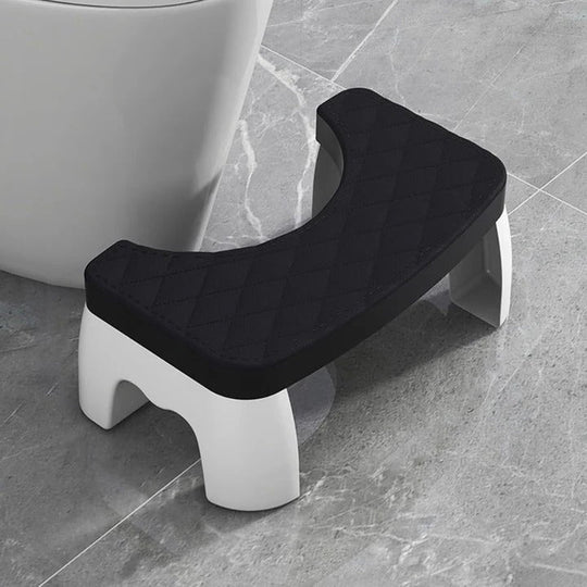 Bathroom Stool with Ergonomic Design and Non-Slip Base