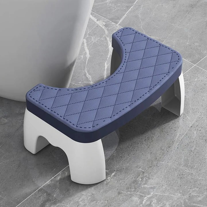 Bathroom Stool with Ergonomic Design and Non-Slip Base