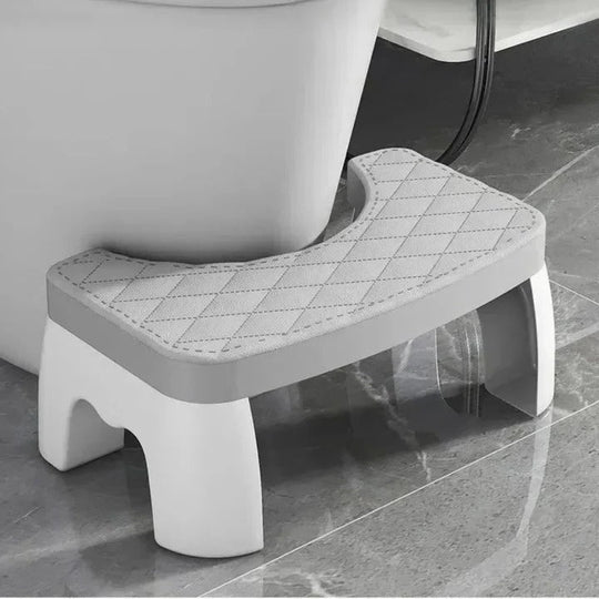 Bathroom Stool with Ergonomic Design and Non-Slip Base