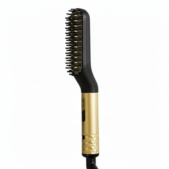 Beard Straightening Brush with Ceramic Heating and Portable Design
