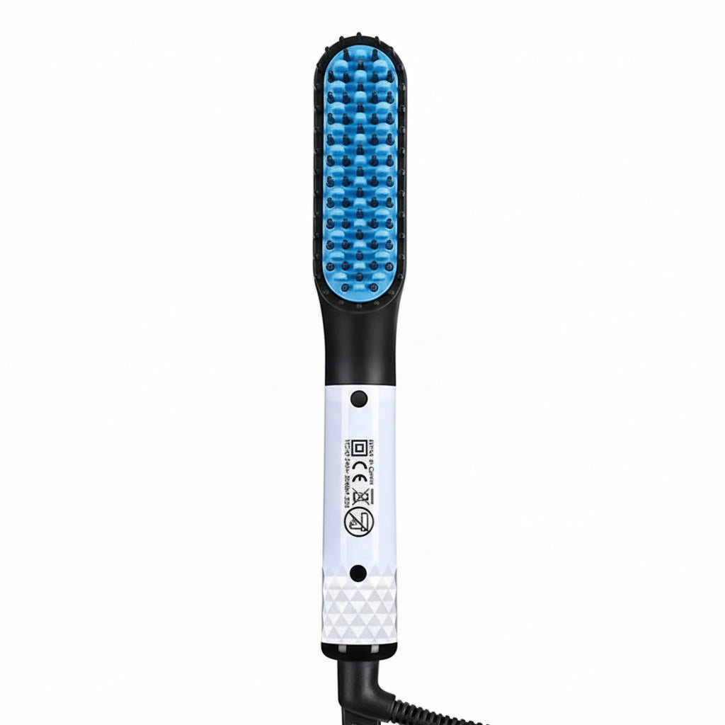 Beard Straightening Brush with Ceramic Heating and Portable Design