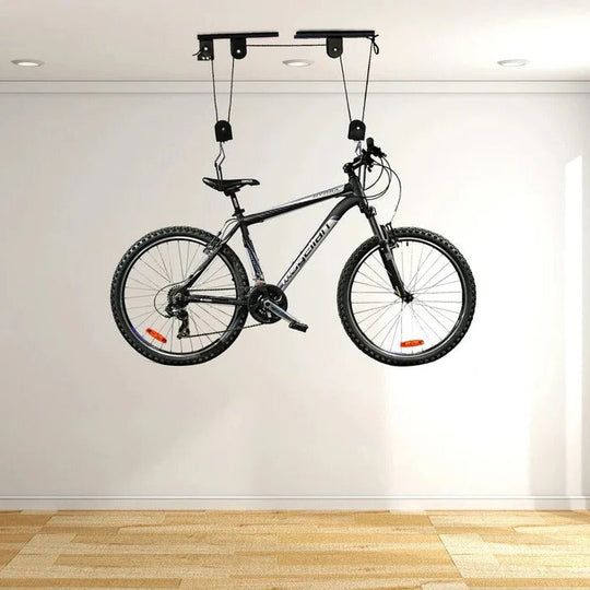 Bicycle Hoist with Ceiling Mount and Garage Storage
