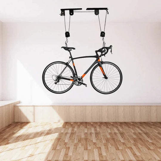 Bicycle Hoist with Ceiling Mount and Garage Storage