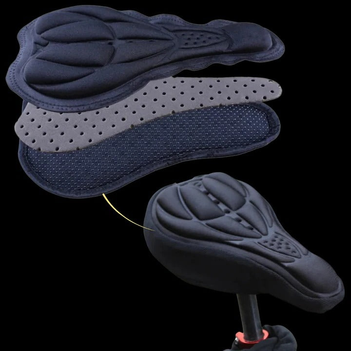 Bike Saddle Cover with Gel Padding and Adjustable Fit