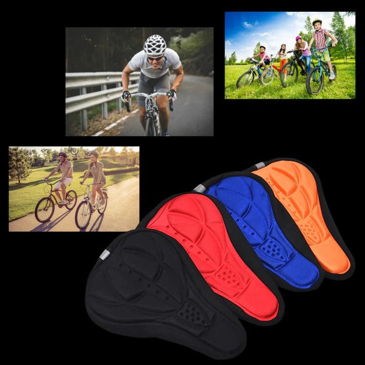 Bike Saddle Cover with Gel Padding and Adjustable Fit