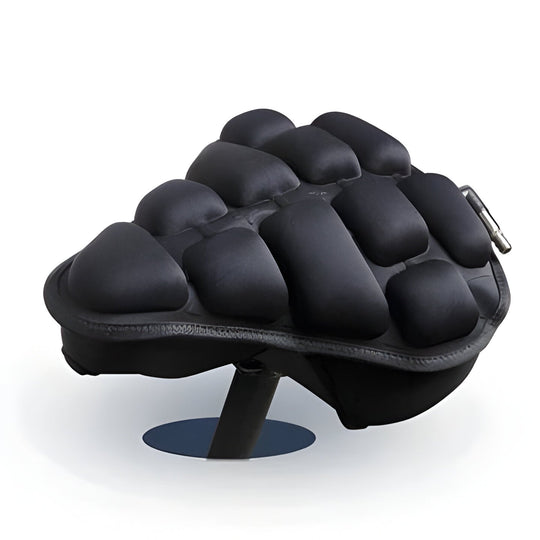 Bike Seat Cushion with Inflatable Comfort and Air-Padded Support