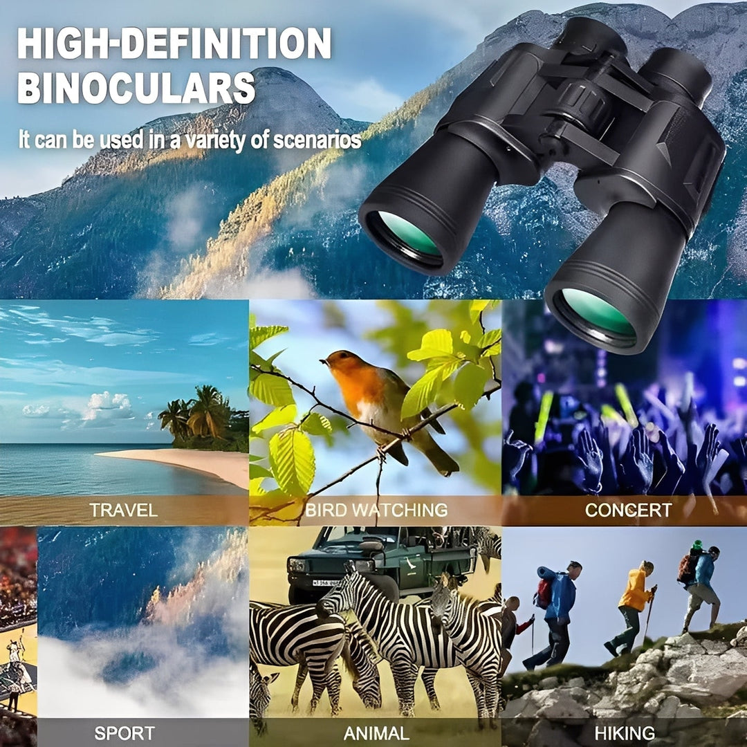Binoculars with Adjustable Focus and Phone Mount