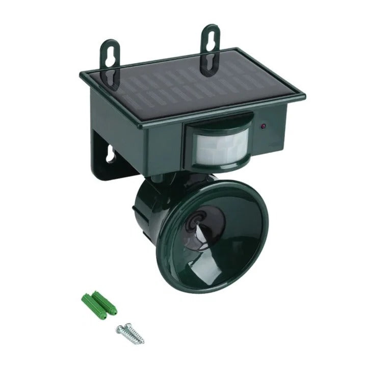 Bird Deterrent Device with Solar Power and Motion Activation