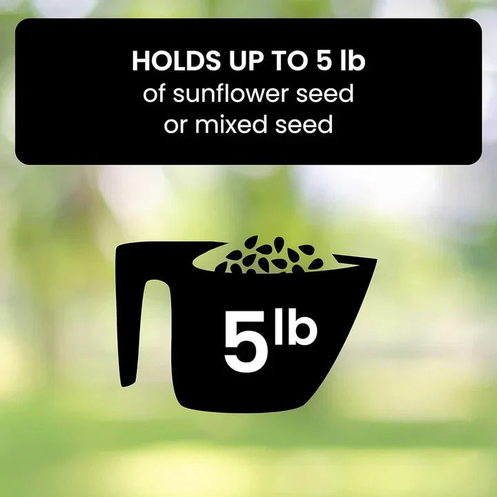 Bird Feeder with Squirrel Guard and Easy Refilling