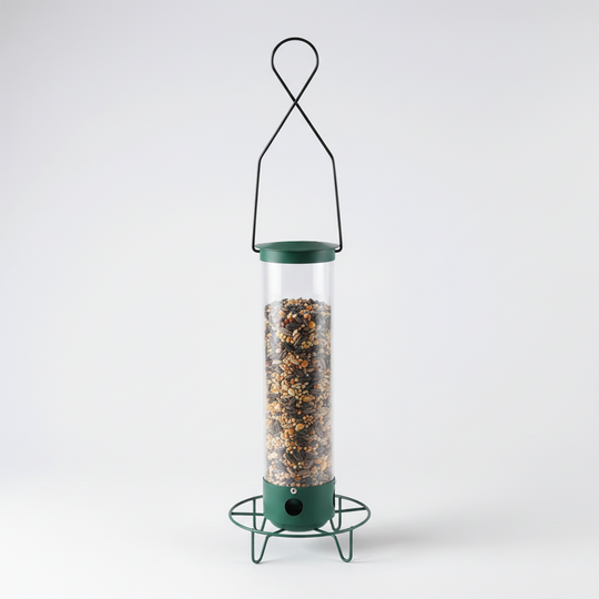 Bird Feeder with Squirrel Resistance and Hanging Mount