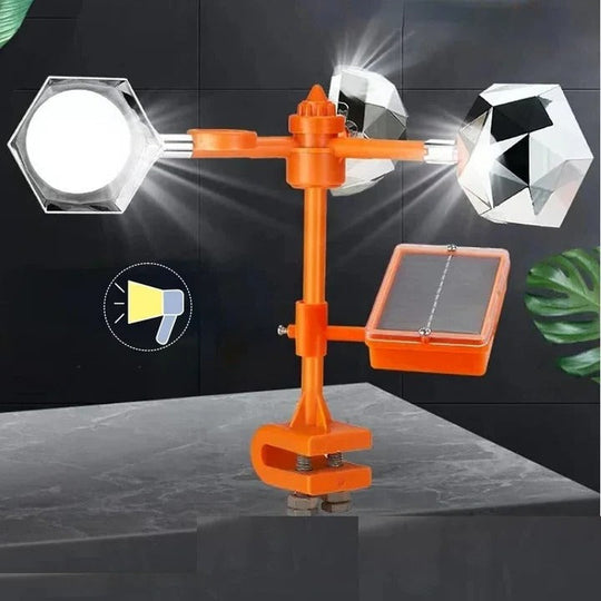 Bird Repeller with Solar Power and Reflective Design