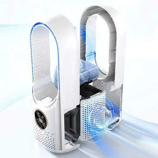 Bladeless Fan with USB Charging and Water Tank
