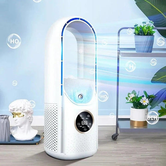 Bladeless Fan with USB Charging and Water Tank