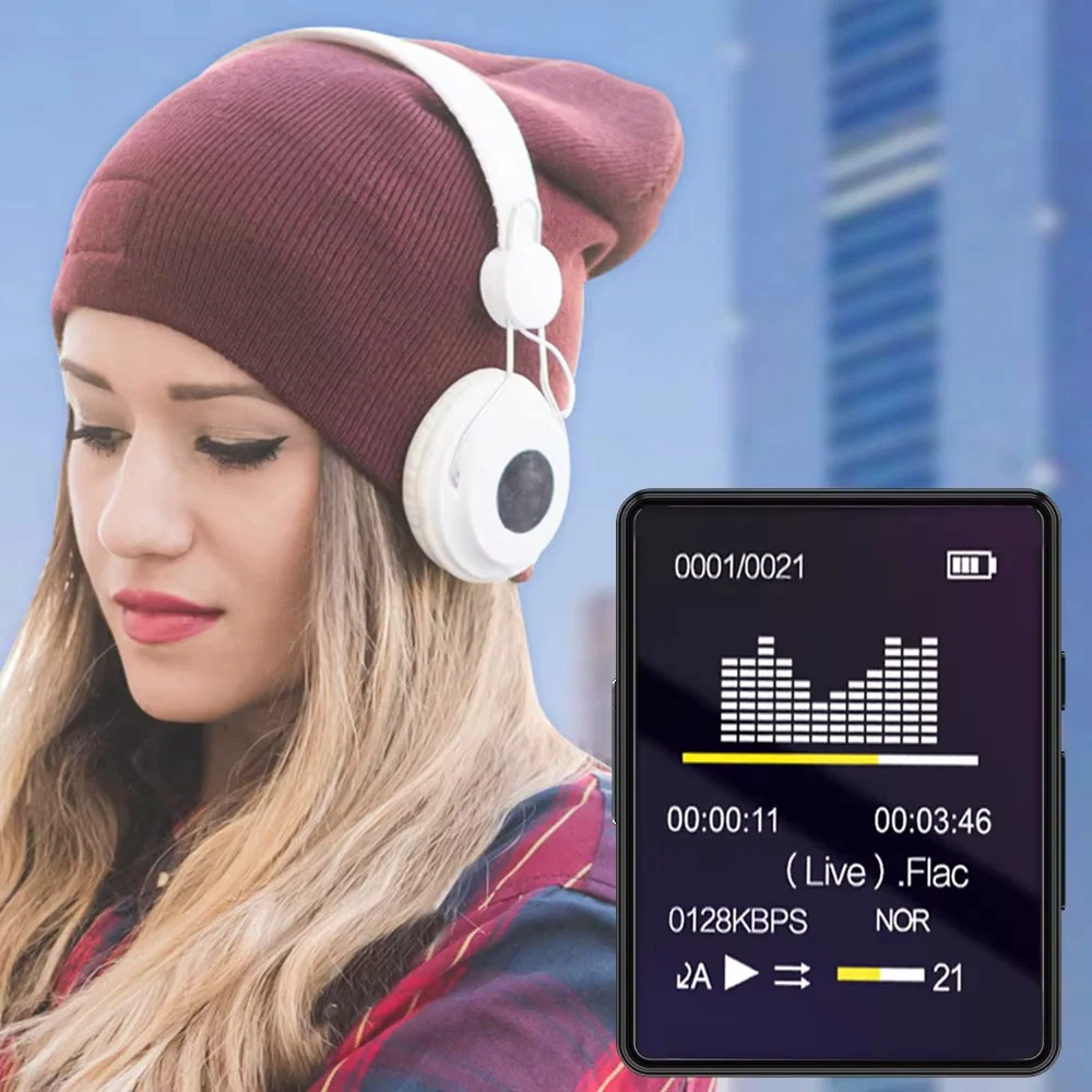 Bluetooth MP3 Player with Stereo Sound and Video Playback