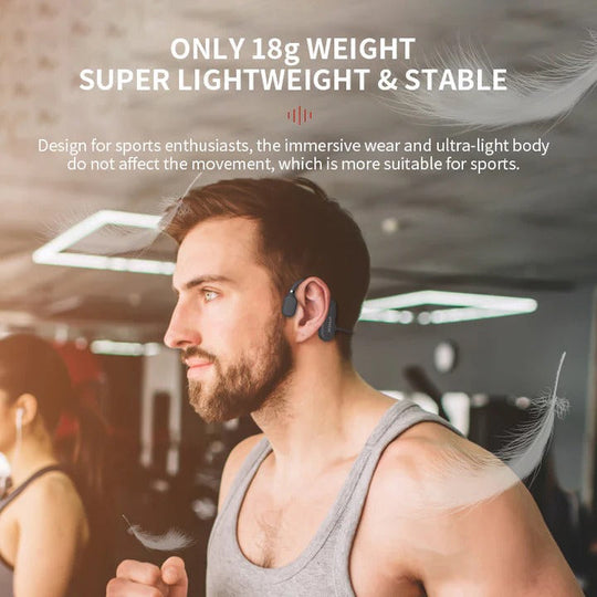 Bone Conduction Headphones with Bluetooth and Open Ear Design